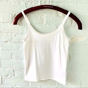Cropped Tank Top (white, medium)